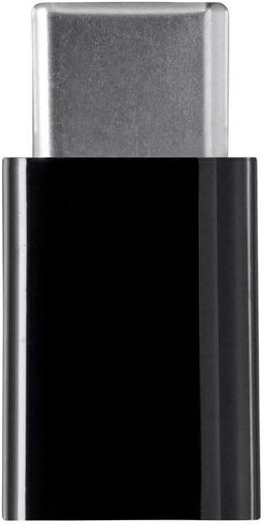 Monoprice USB-C to Micro B Adapter - Male-to-Female With Gold Plated Contacts, Compact and Portable, Black