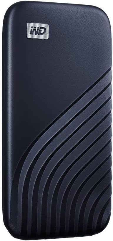 WD 2TB My Passport SSD Portable External Solid State Drive, Blue, Sturdy and Blazing Fast, Password Protection with Hardware Encryption - WDBAGF0020BBL-WESN