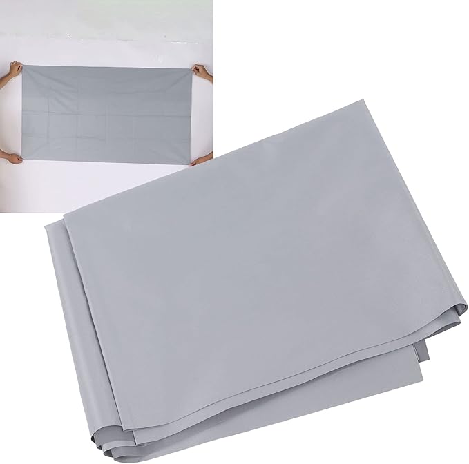 Projector Screen, 4K AntiLight Foldable Portable Movies Screen, Metal Microbead Screen with Alcohol Wipeable Film, Projector Screen for Home Party Office Classroom (100 Inch)