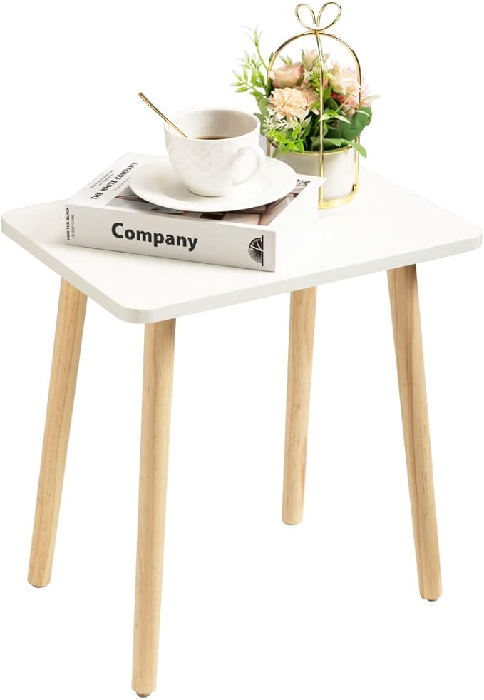 FORAOFUR Nursery Side Table, Small End Table Accent Table Living Room Balcony Office, Modern Side Bedside Home Decor, for Small Spaces, Easy Assembly