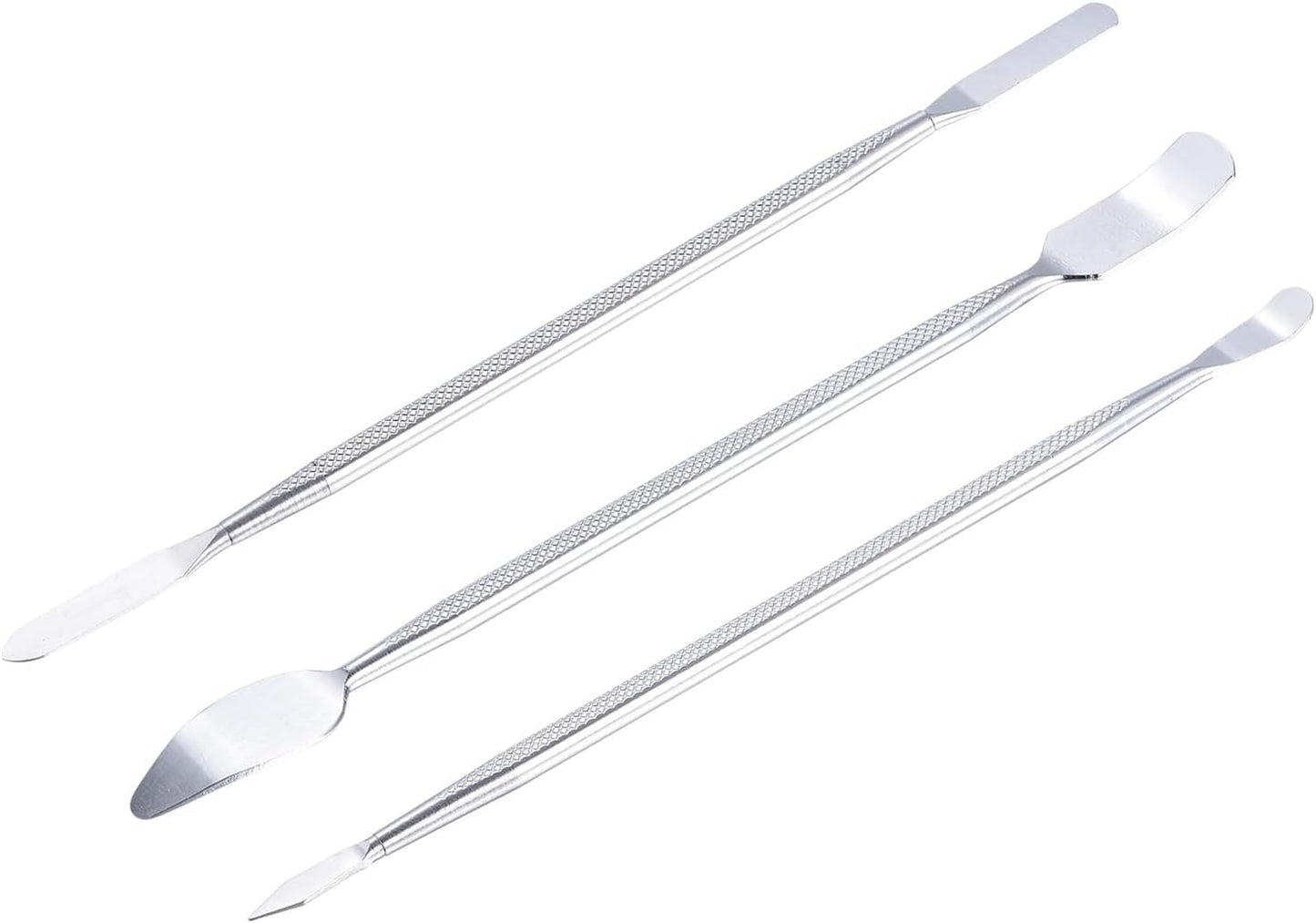 MECCANIXITY 3pcs Metal Spudger Kit Mini Crowbar Flat Head Stainless Steel Pry Bar Tools for Mobile Phone Repair