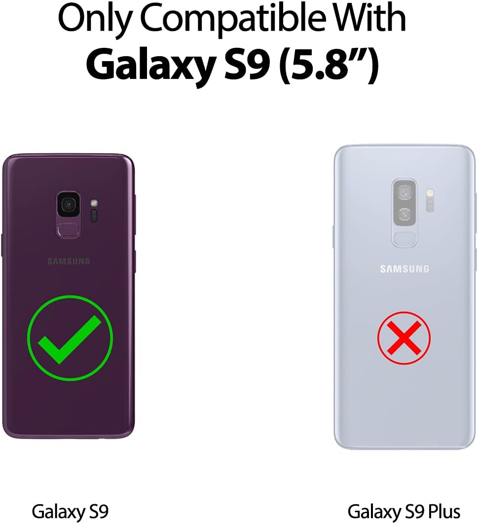 GOOSPERY Liquid Silicone Case for Galaxy S9 5.8" (2018), Shockproof Cover with Soft Microfiber Lining, Navy.