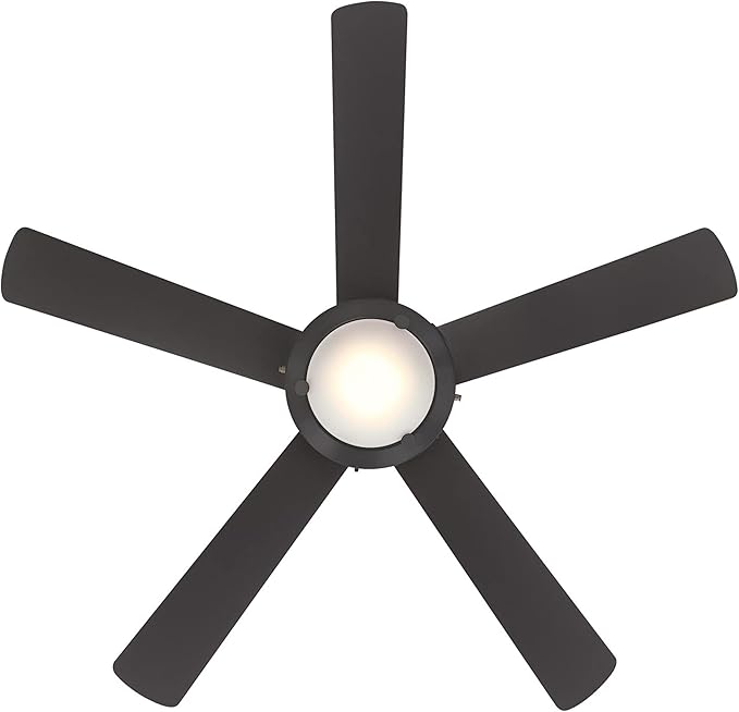 Westinghouse 7307200 Comet, Transitional Dimmable LED Ceiling Fan with Light, 52 Inch, Espresso Finish, Frosted Glass