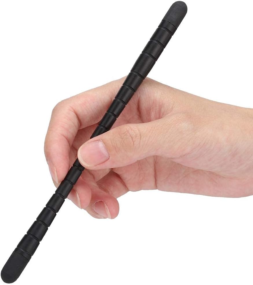 Junluck Black Double-Head Capacitive Stylus Pen for Touch Screen Phone and Tablet