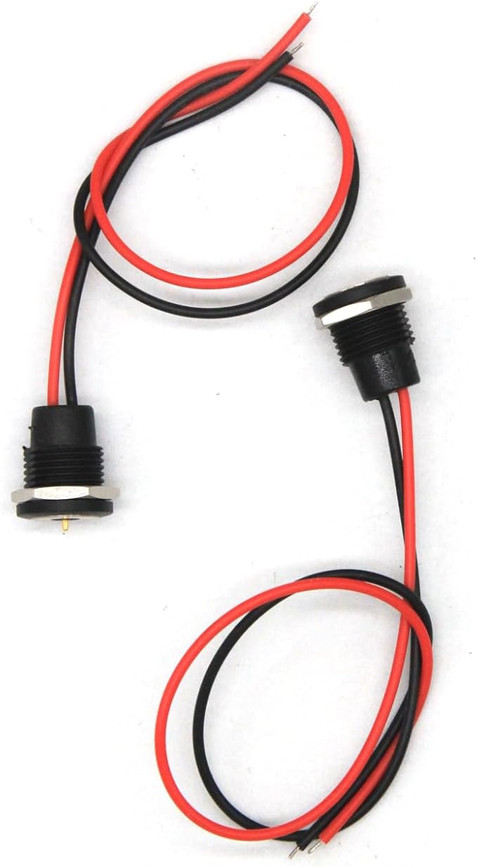 Magnetic Cable Connector, Quick Connect Current Magnet, Male to Female Adapter,10mm Magnet with 14cm Wire (1)