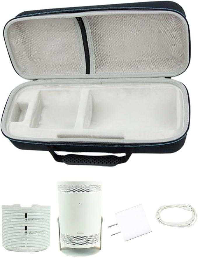 EVA Hard Case for Samsung The Freestyle Projector & Battery Base,The Freestyle Projector All Accessories Carrying Travel Storage Bag