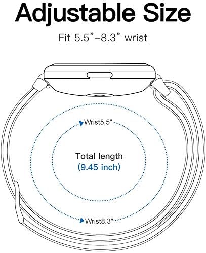 Faweio Smartwatch Bands Compatible, Lamshaw Stretch Elastics Nylon Adjustable Replacement Strap for Men & Women