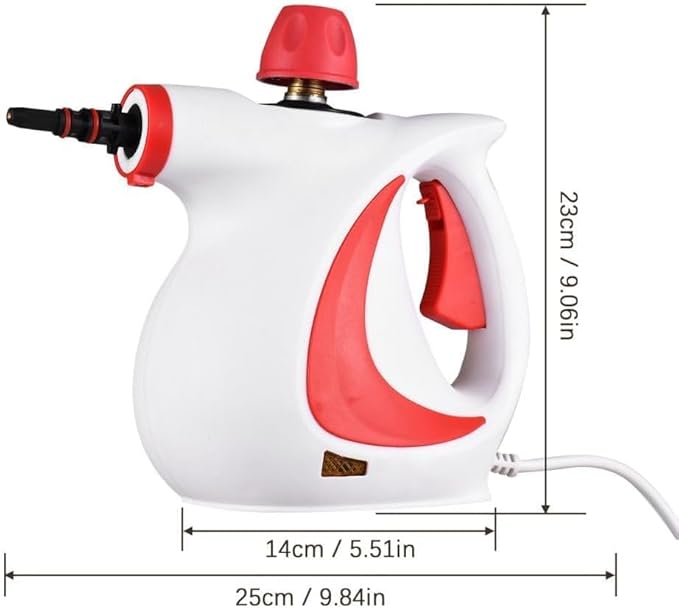 Laytic Steammaster Pro, Laytic Handheld Steam Cleaner, 10 In 1 Handheld Pressure Multi Purpose Cleaner Home Use (Red)