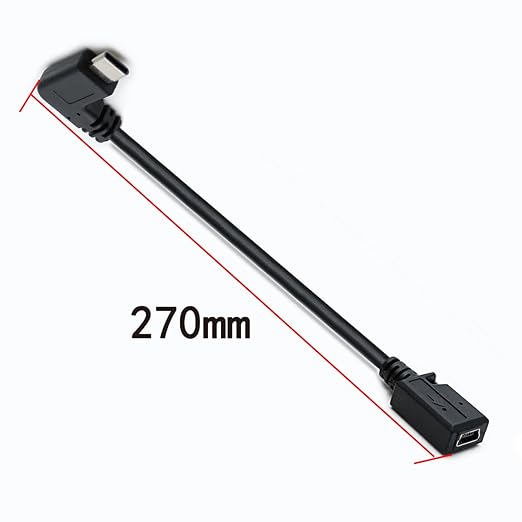 2-Pack 90 Degree USB Type C Male to Mini USB femlae Cable,USB 3.1 Male to Mini 5-Pin B USB Female Adapter for Laptop Adapter Converter for Laptop