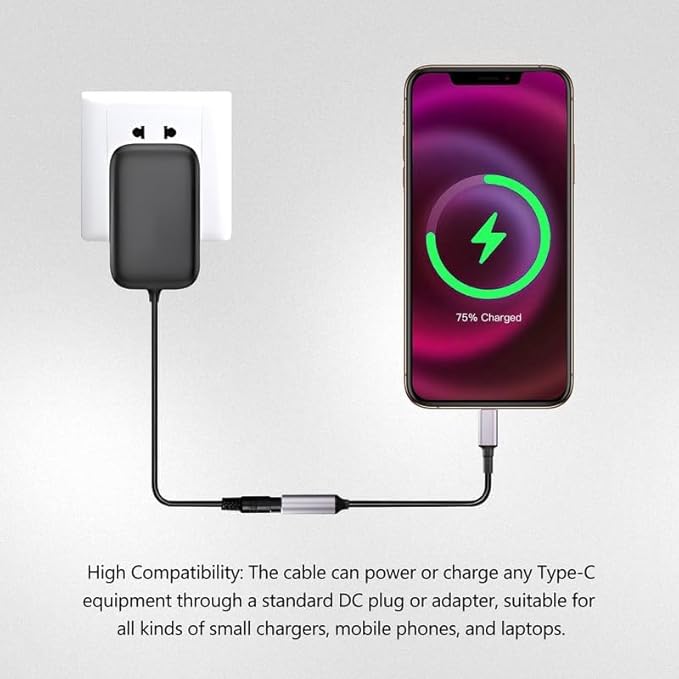 4.5mm Laptop Charging Adapter Female DC 4.5 x 3.0mm to Male Type C for HP 65W USB-C Laptop Charger