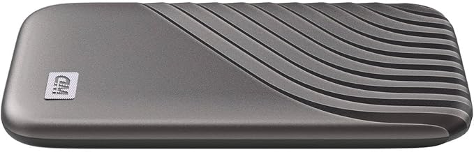 Western Digital 4TB My Passport SSD External Portable Solid State Drive, Grey, Up to 1,050 MB/s, USB 3.2 Gen-2 and USB-C Compatible (USB-A for older systems) – WDBAGF0040BGY-WESN