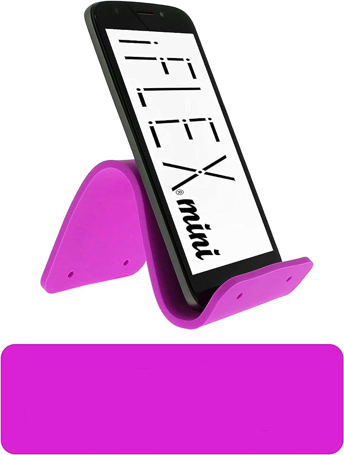 iFLEX Mini Flexible Phone Holder for Travel, Work, and Home, Non-Slip Grip, Strong and Durable (Purple)