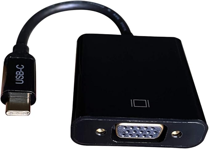 USB C to VGA Adapter - 1080P Full HD, Compact & Universal Compatibility for Laptop, Tablet, Smartphone NOT Support HDMI Output (BL-CVG01)
