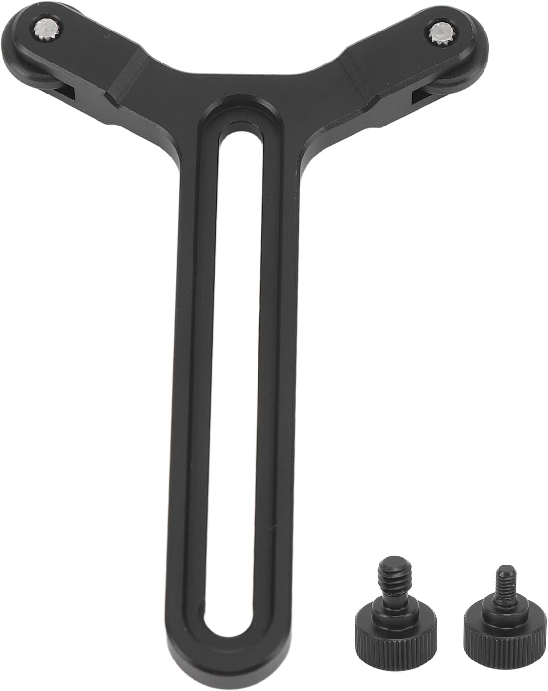 Y Bracket Lens Support with Double Wheels, Y Shaped Bracket with 71.5mm Vertical Adjustment for DIY S, SC