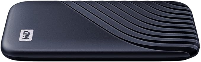 WD 2TB My Passport SSD Portable External Solid State Drive, Blue, Sturdy and Blazing Fast, Password Protection with Hardware Encryption - WDBAGF0020BBL-WESN