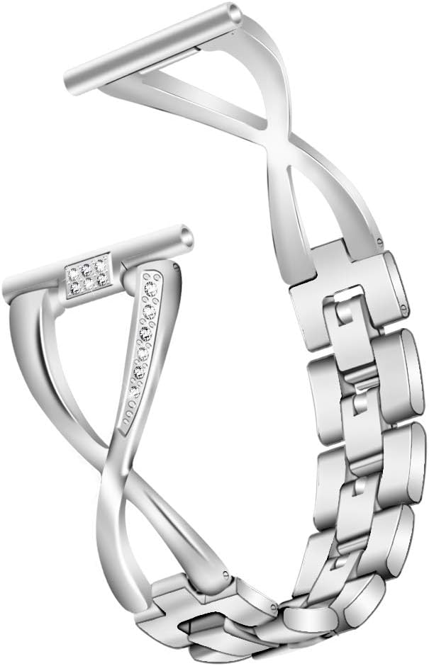 Replacement Band for Eurans Smart Watch, 1.4’’ inch 20mm Bling Bracelet Metal Watch Band Straps, Lightweight Wristbands