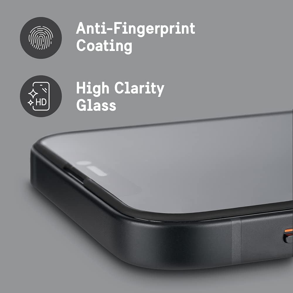 Pelican Interceptor Series Ultra Glass Screen Protector for iPhone 13/13 Pro - Slim, 6.1 Inch, Ultra Rugged.