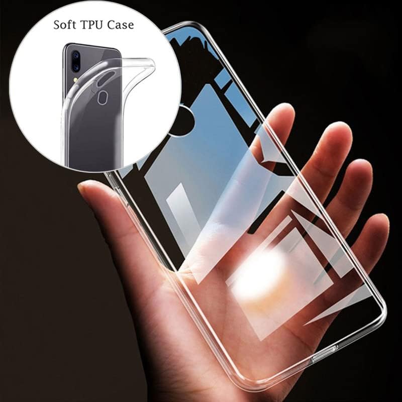 Motorola Edge 40 Neo Case with 3 x Tempered Glass Screen Protector, Transparent Shockproof Soft Silicone Protection