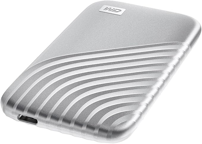 WD 2TB My Passport SSD Portable External Solid State Drive, Silver, Sturdy and Blazing Fast, Password Protection with Hardware Encryption - WDBAGF0020BSL-WESN