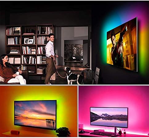 50FT Smart LED Strip Lights, Sync to Music with 40 Key Remote Controller，Lighting Strips with App Control LED Lights for Bedroom,Christmas Lights decration (Multi-Colored, 50FT)
