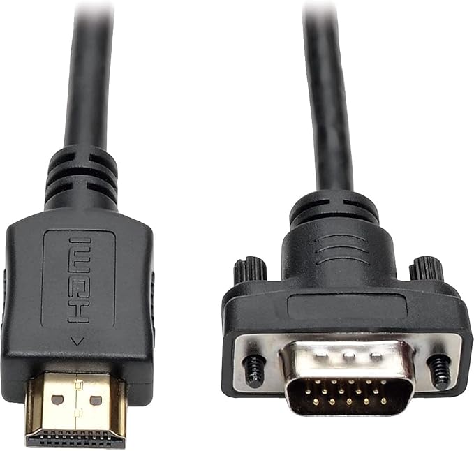 TRIPP LITE HDMI to VGA + Audio Adapter Converter Cable Active Low Profile HD15 M/M 1080p @ 60Hz 15ft 15' (P566-015-VGA)