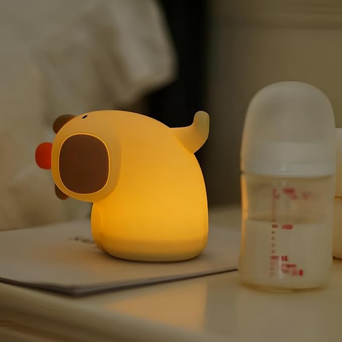 ANGTUO Capybara Night Light, Silicone Capybara Lamp, Capybara Light, Cute Room Decor