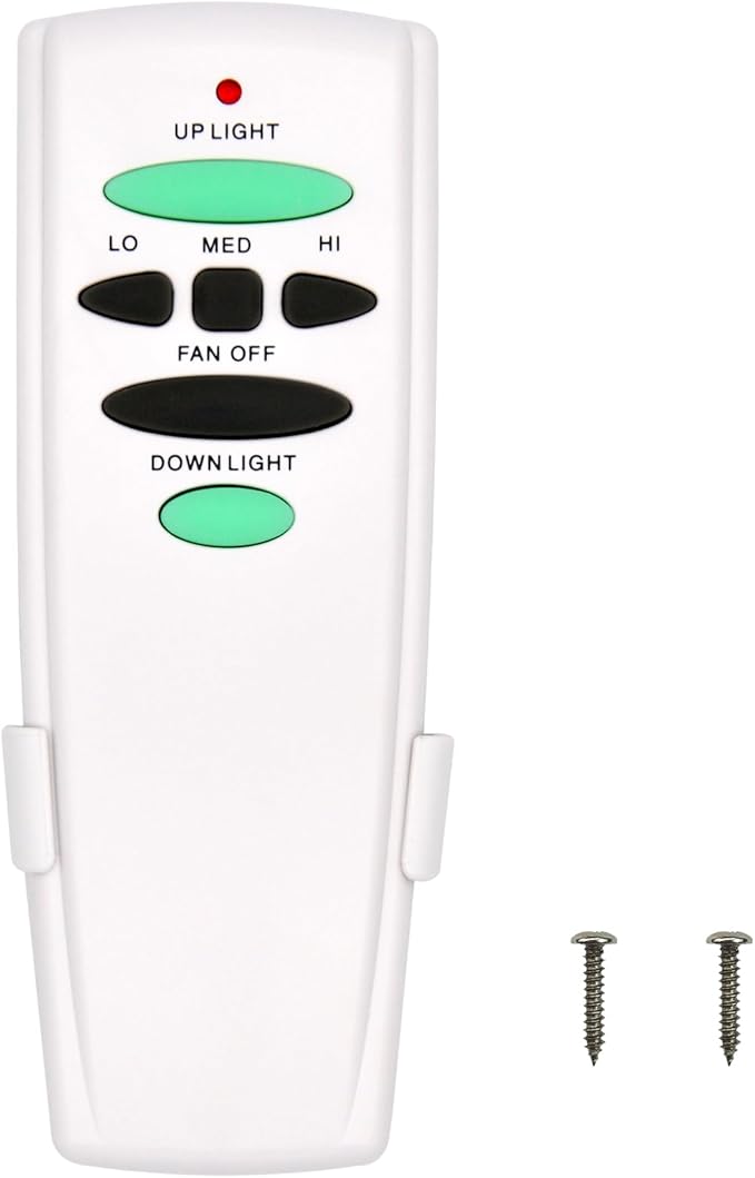 Replacement Remote for Hampton Bay Ceiling Fan Remote Control,with Up Down Light Control Dimmer 3-Speed, for UC7078T CHQ7078T UC7083T CHQ7083T L3H2010FANHD Fan-HD6UDL(Remote Only)