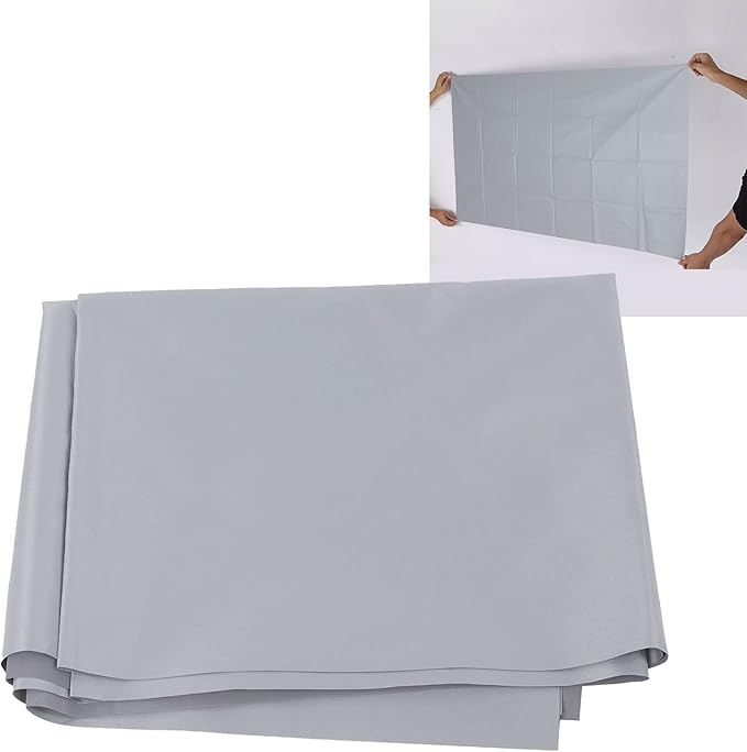 Projector Screen, 4K AntiLight Foldable Portable Movies Screen, Metal Microbead Screen with Alcohol Wipeable Film, Projector Screen for Home Party Office Classroom (100 Inch)
