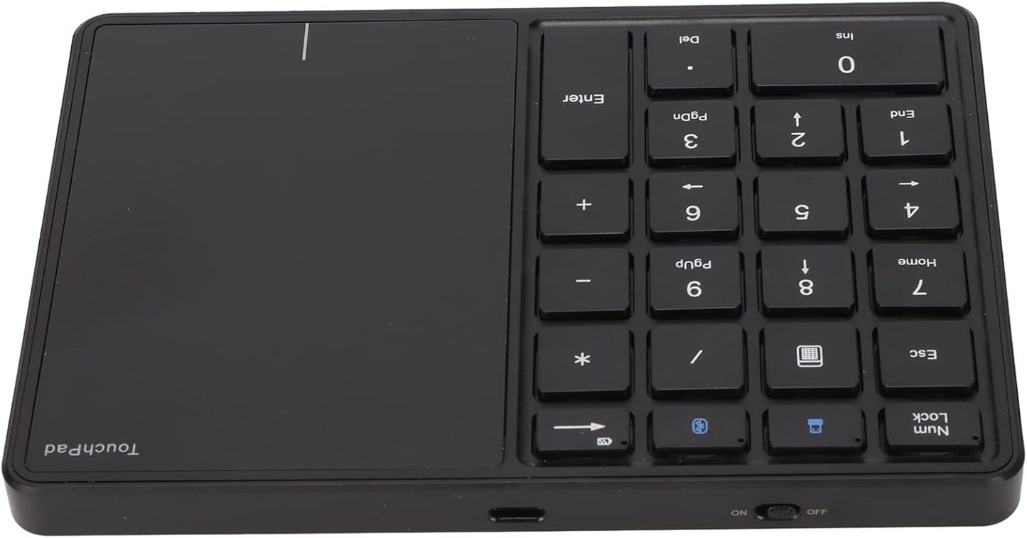 Yosoo Numeric Keypad Touchpad 2 in 1 Wireless Slim Number Pad, 22 Keys Bluetooth 4.2, Portable Financial Accounting