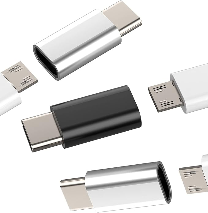 Micro USB Female to USB C Male(3pack) Adapter Compatible for Samsung Galaxy Note 10 S21 S20 Pixel 5XL Ipad Pro Air4 LG Ultra Z Flip Android Charging Cable to Type-C Port Charger Cord Converter