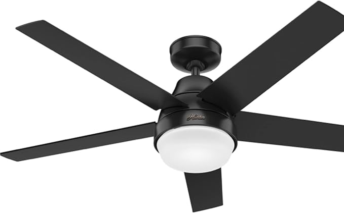 Hunter 51314 Aerodyne Ceiling Fan 52 inches Matte Black
