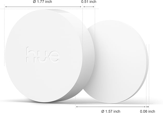 Philips Hue Wireless Smart Light Switch Button, White - 1 Pack - Portable and Battery Powered - Smart Home Control - Requires Hue Bridge - Easy, No-Wire Installation
