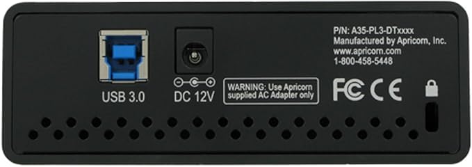 Apricorn 6TB Aegis Padlock DT 256-Bit Encryption USB 3 Hard Drive (ADT-3PL256-6000)