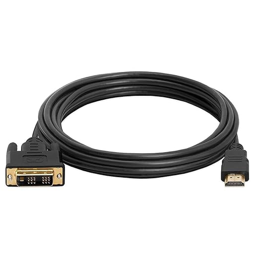 Cmple - HDMI to DVI Adapter Cable - 15 Feet Bi Directional High Speed Male Plug Monitor Cord Connector Converter for PC Laptop HDTV Projector