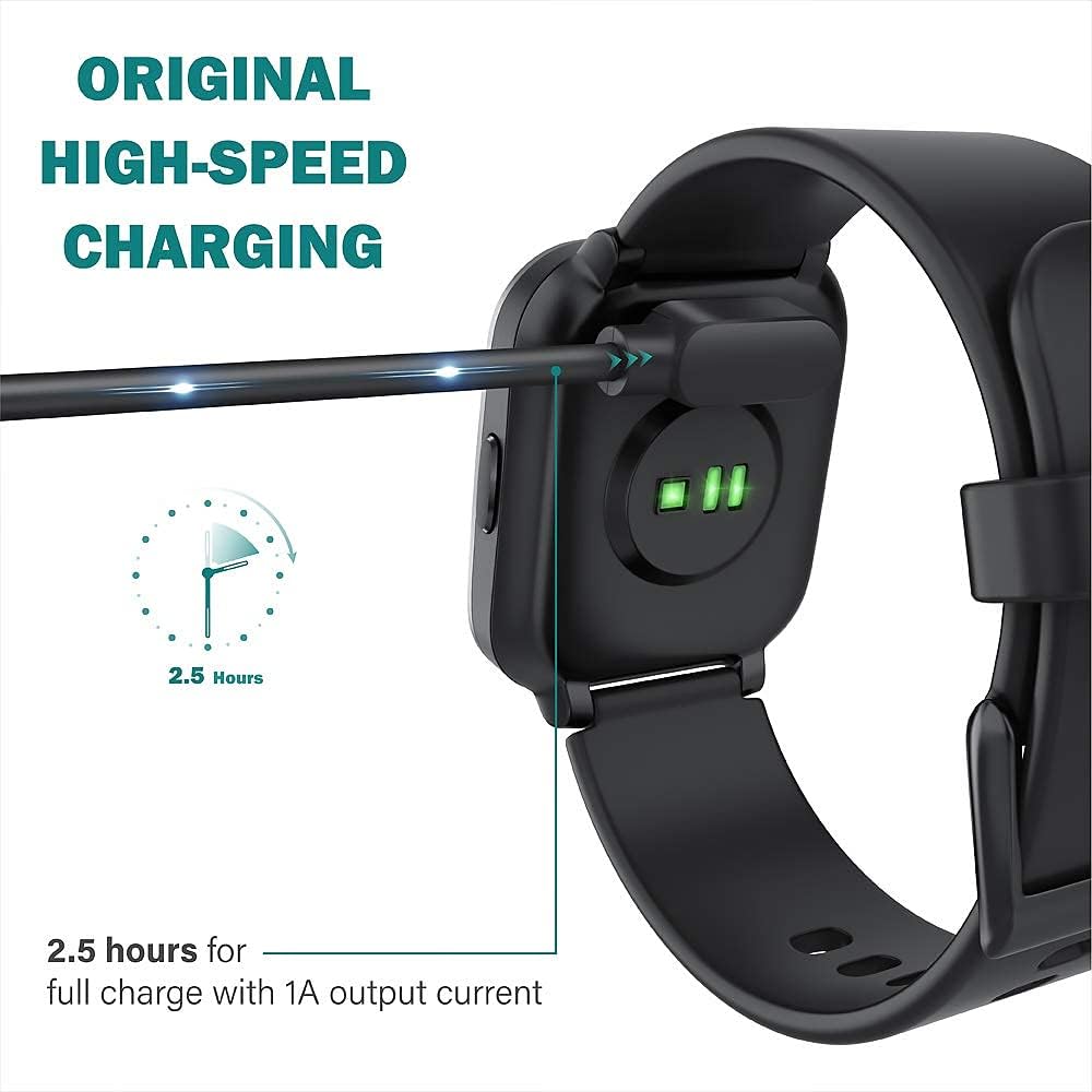 Pupuskyer Smartwatch Charger, Lamshaw Magnetic USB Charging Cable Replacement for 1.69'' P25 Smartwatch (2