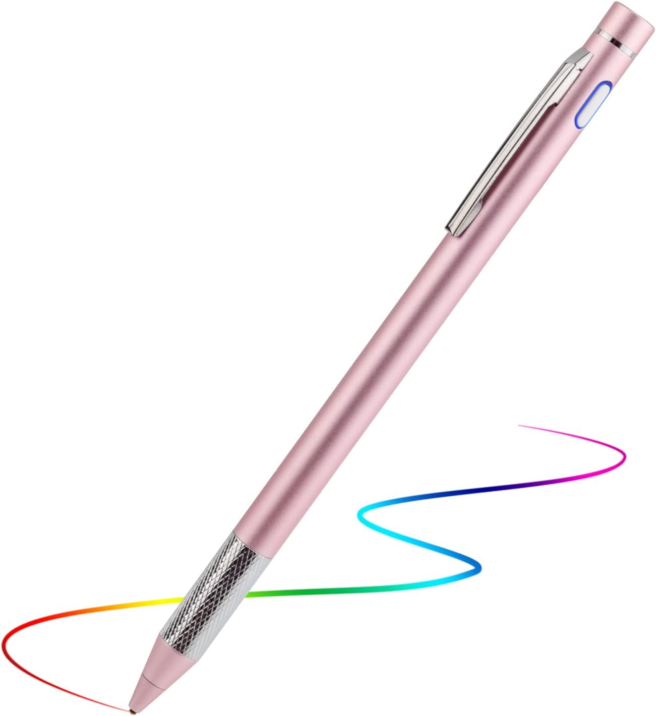 Minilabo Touch Screens Active Stylus Pen for Lenovo Yoga Book Smart Tab, 1.5mm Ultra Fine Tip, Pink