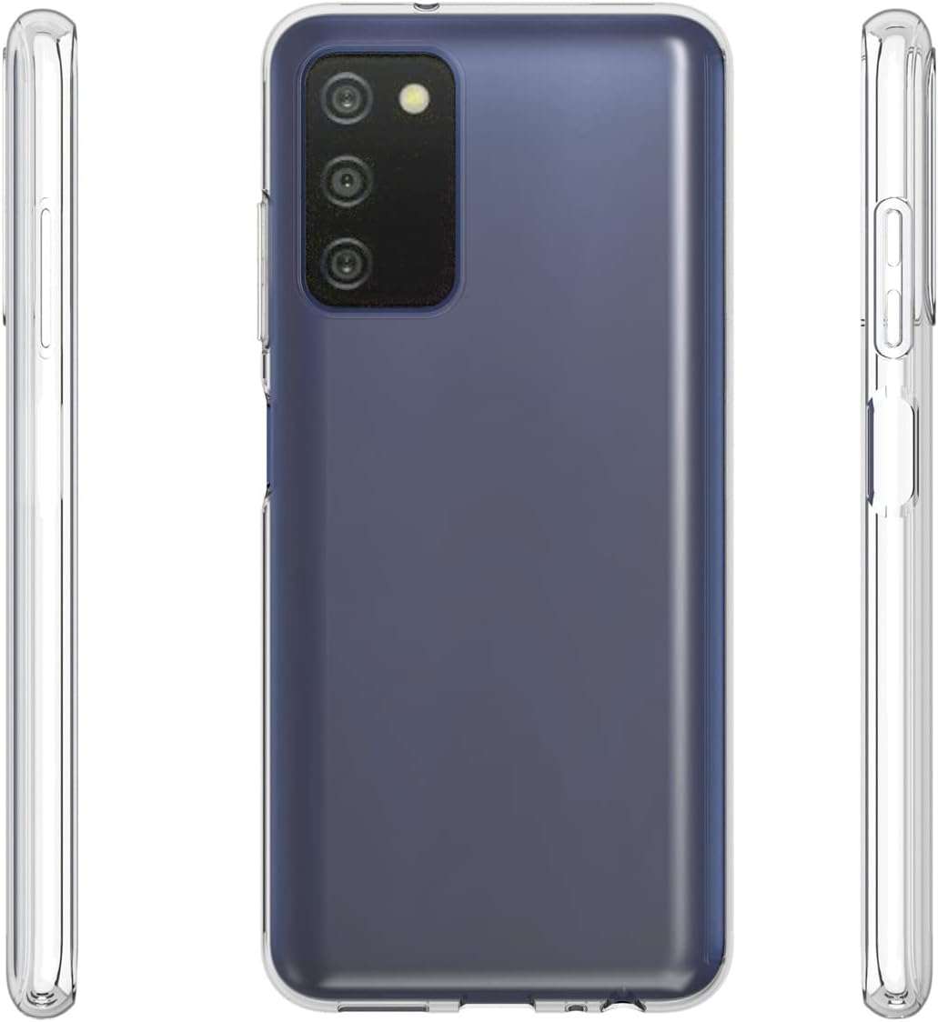 Galaxy A03S Clear Case, Slim Thin TPU Soft Silicone Flexible Shockproof Protective Cover