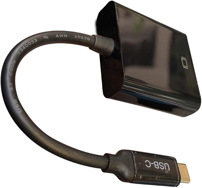 USB C to VGA Adapter - 1080P Full HD, Compact & Universal Compatibility for Laptop, Tablet, Smartphone NOT Support HDMI Output (BL-CVG01)