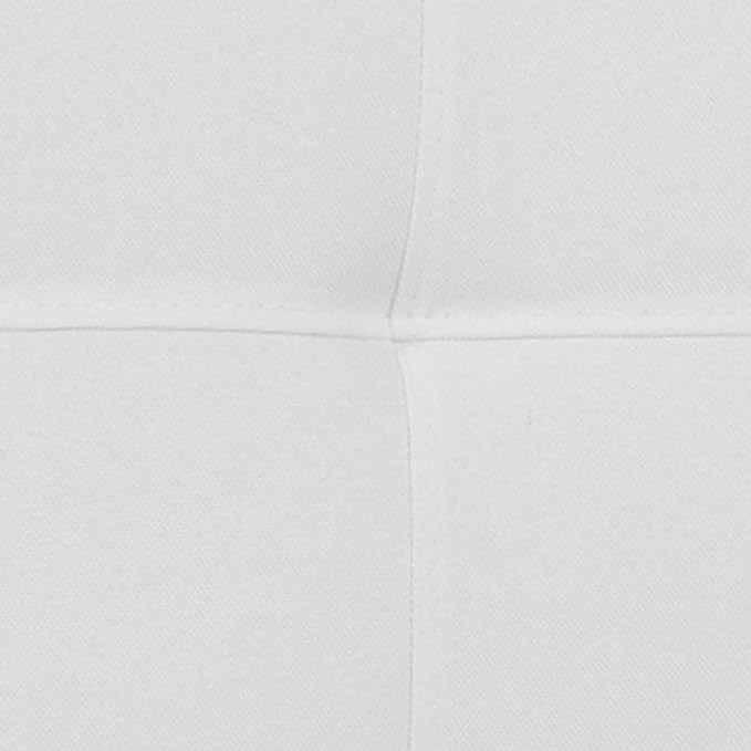 Flash Furniture Bedford Box Stitch Tufted Upholstered Twin Size Headboard in White Fabric