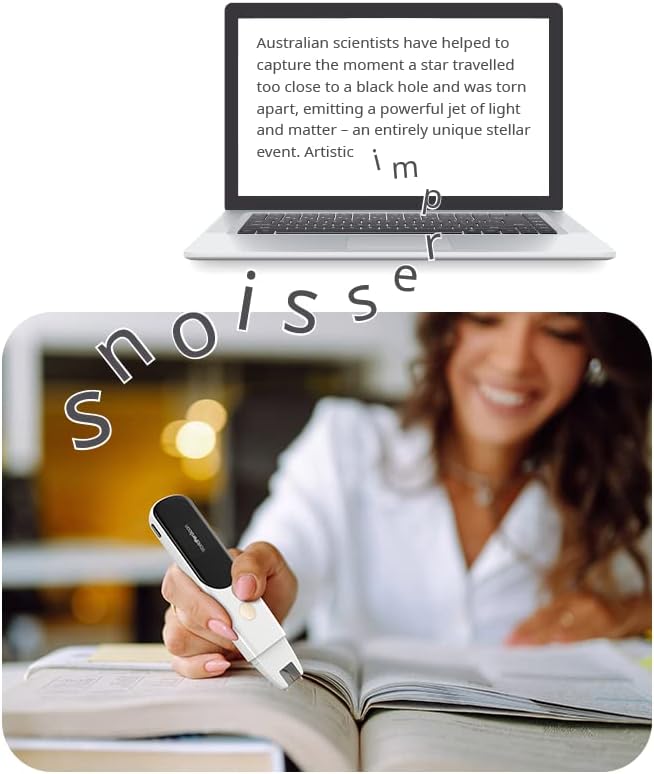 PenPower WorldPenScan Wi-Fi | OCR Pen Scanner | Reader Mode | Text to Speech for Dyslexia | Windows, Mac, Chromebook, iOS & Android