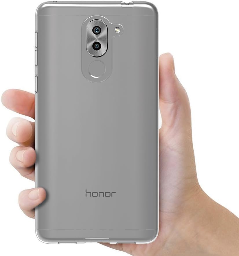 MaiJin Soft TPU Rubber Gel Bumper Case for Huawei Mate 9 Lite/Honor 6X / Huawei GR5 2017 (5.5 inch) Transparent Back