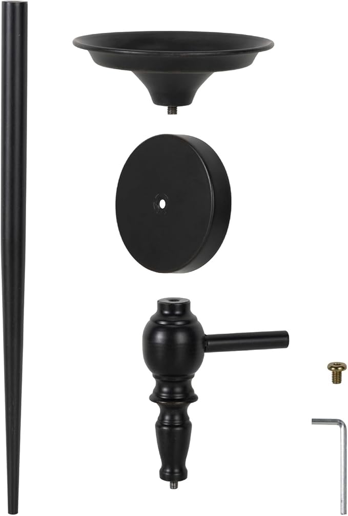 Wall Sconce Candle Holder Set of 2, Large Black Scepter Design Metal Wall Candle Holder, Home Wall Decoration for Living Room, Bathroom, Dining Room