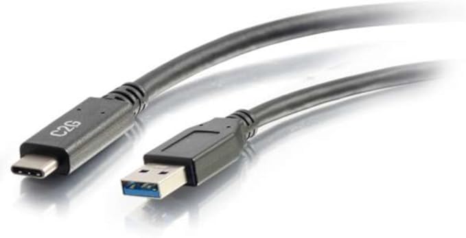 C2G 6FT USB 3.0 Cable, USB C Charger for Apple iPhone 15/15 Pro, Samsung, Google, & Android Phones Durable Cable - USB A to C (28832)