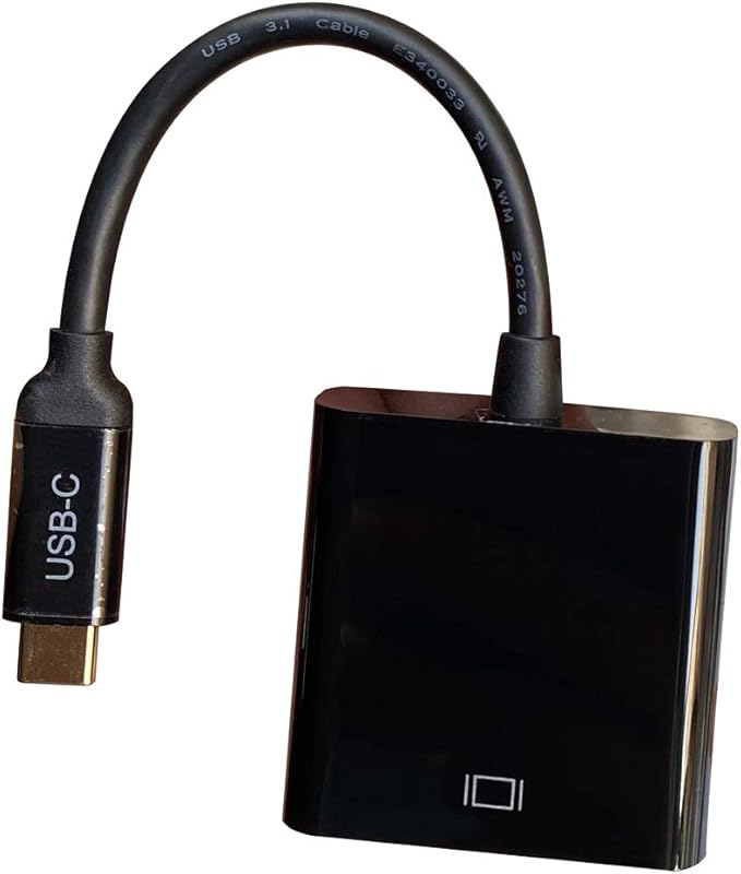 USB C to VGA Adapter - 1080P Full HD, Compact & Universal Compatibility for Laptop, Tablet, Smartphone NOT Support HDMI Output (BL-CVG01)