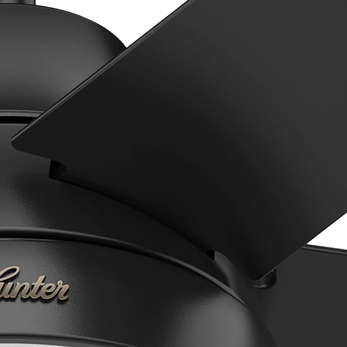 Hunter 51314 Aerodyne Ceiling Fan 52 inches Matte Black