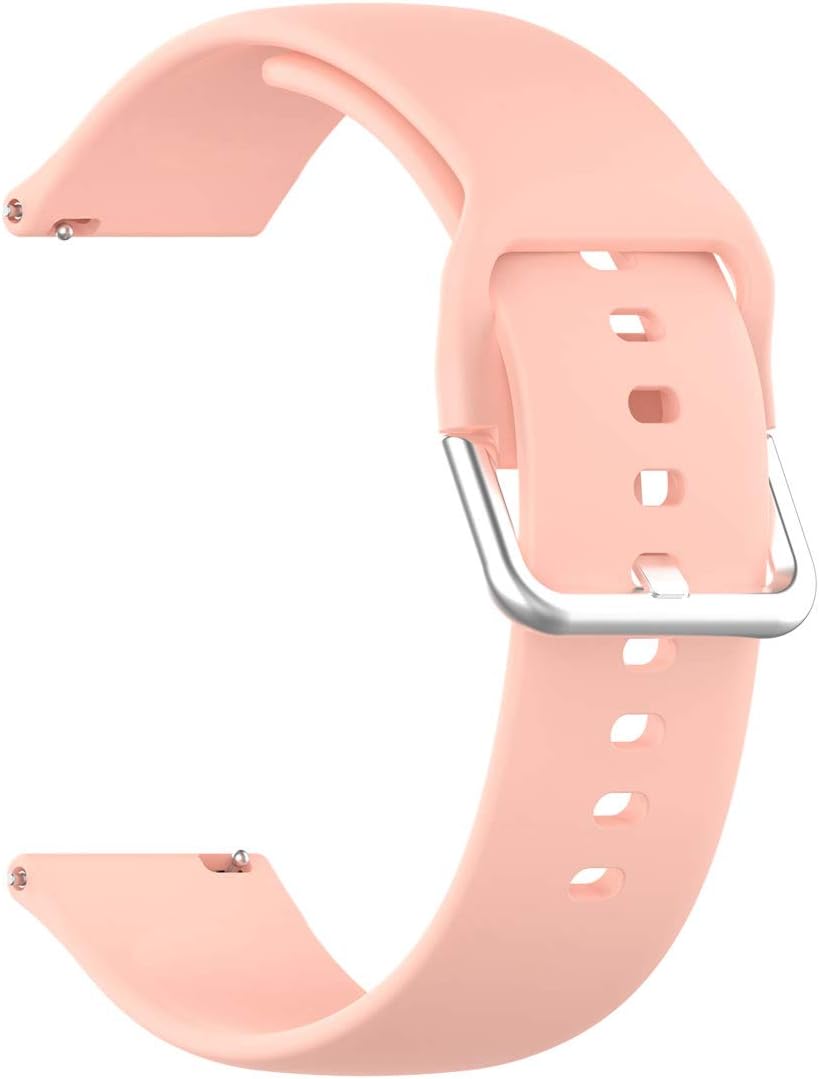 E ECSEM Bands for SOMTLERK Smartwatch, Soft Silicone Waterproof Adjustable Sport Watch Strap Replacement Wristbands for