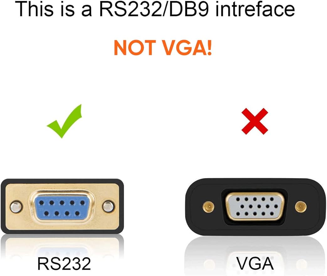 CableCreation USB to RS232 Adapter with FTDI Chipset, USB 2.0 Male to RS232 Female DB9 Serial Converter for Cashier Register, Modem, Scanner, Industriual Machinery, CNC and Above,Black