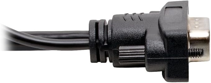 TRIPP LITE HDMI to VGA + Audio Adapter Converter Cable Active Low Profile HD15 + 3.5mm M/M 1080p @ 60Hz 6ft 6' (P566-006-VGA-A)