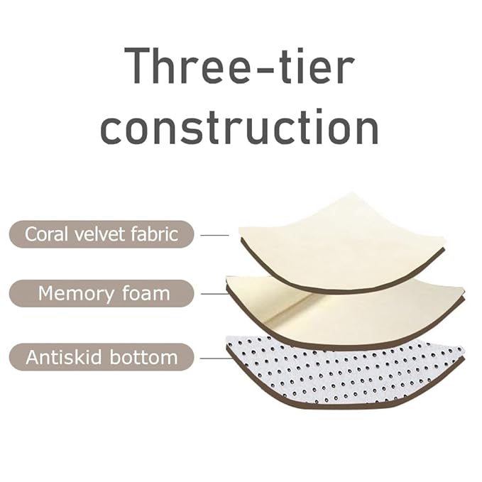 Loartee Nursery Rug Coral Velvet Crawling Rugs Mat Area Rugs Play Crawling Mat(6'7"x9'2", Beige) for Toddler Children Play Mat Yoga Mat Exercise Pads Carpet