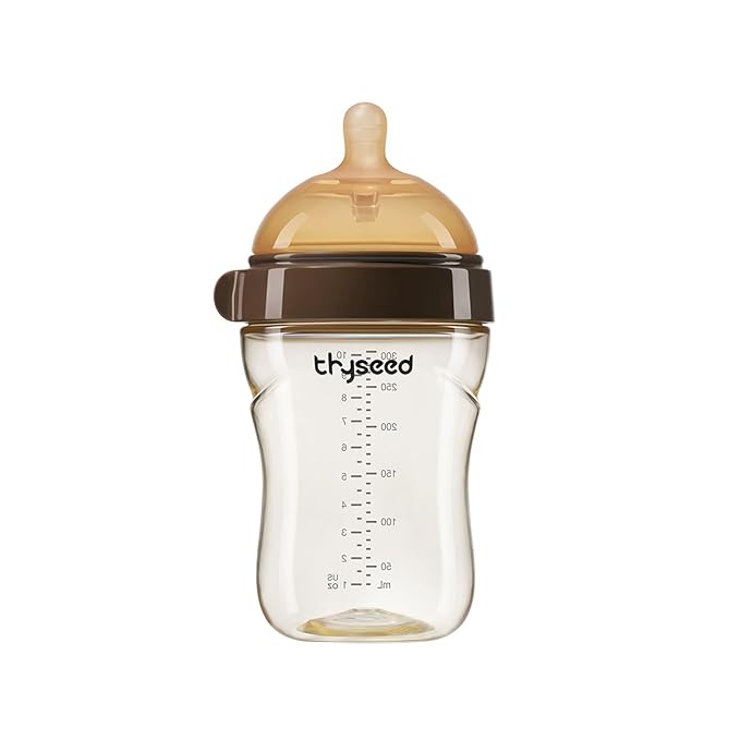 PPSU Natural Breast-Like Bottle with Nipple(0-3 Months),10oz，1pack